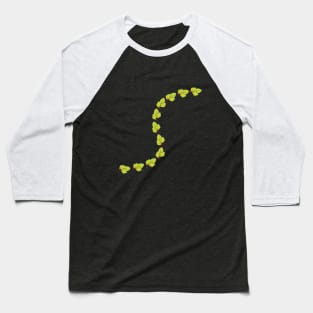 leaf pattern Baseball T-Shirt